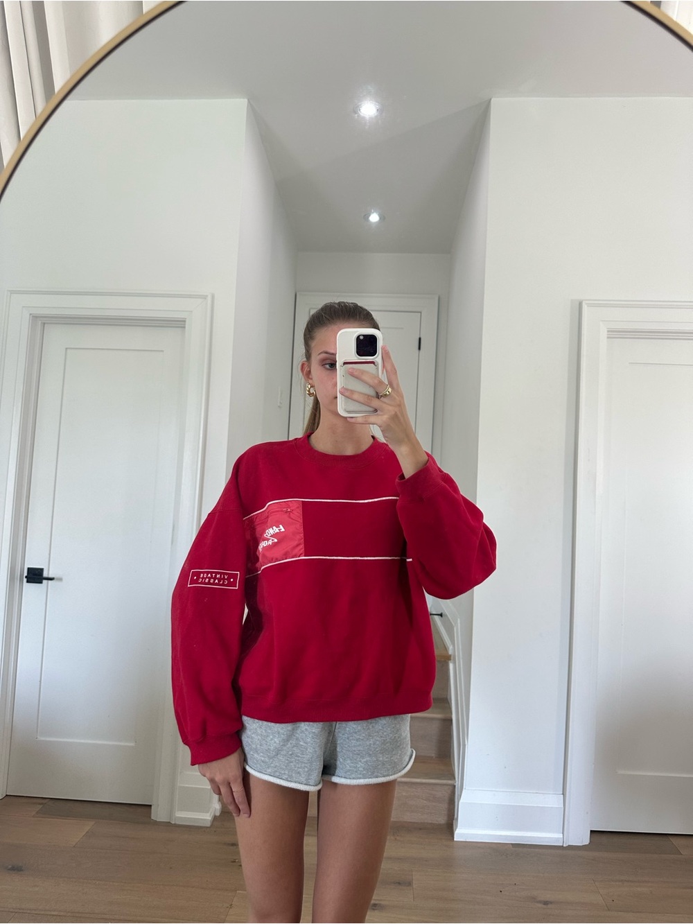 Pacsun Land Rover Red Crewneck Sweatshirt